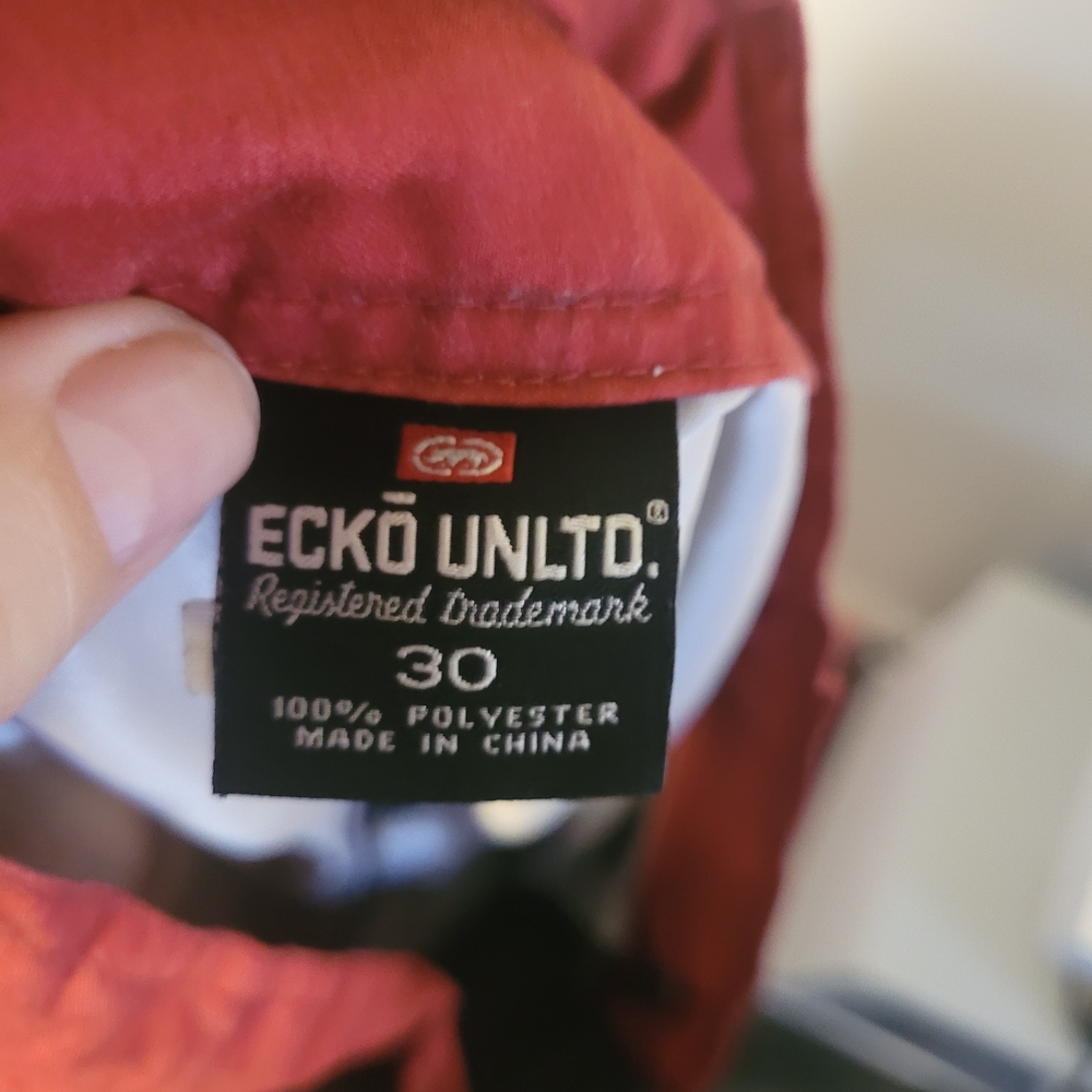 Ecko Unltd MMA Board Shorts Black Red Graphic Fight Shorts Size 30 - Picture 7 of 7